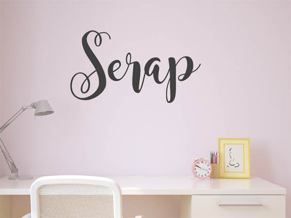 Wandtattoo Serap in Handschrift