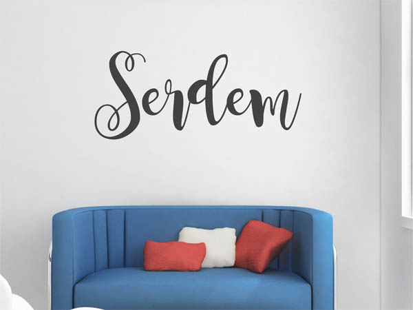 Wandtattoo Serdem in Handschrift