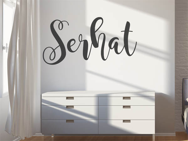 Wandtattoo Serhat in Handschrift