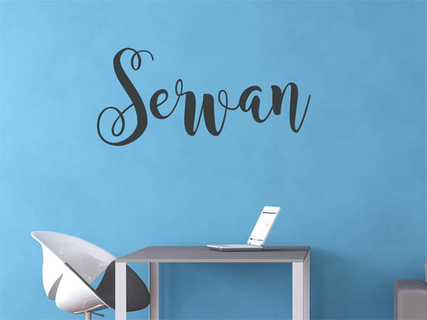Wandtattoo Servan in Handschrift