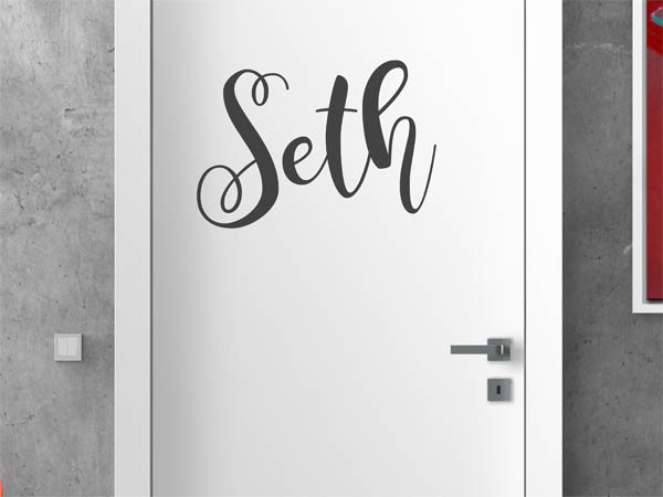 Wandtattoo Seth in Handschrift