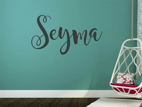 Wandtattoo Seyma in Handschrift