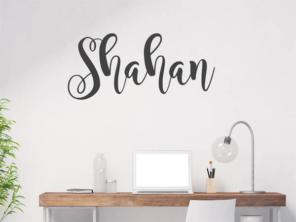 Wandtattoo Shahan in Handschrift