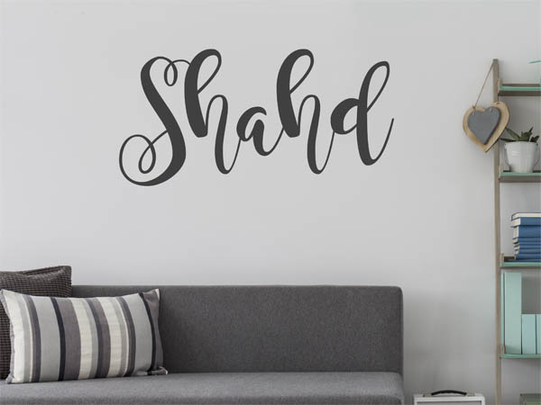 Wandtattoo Shahd in Handschrift