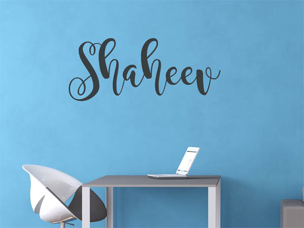 Wandtattoo Shaheev in Handschrift