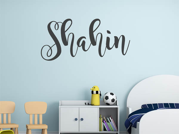 Wandtattoo Shahin in Handschrift
