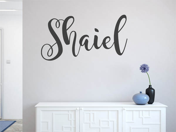 Wandtattoo Shaiel in Handschrift