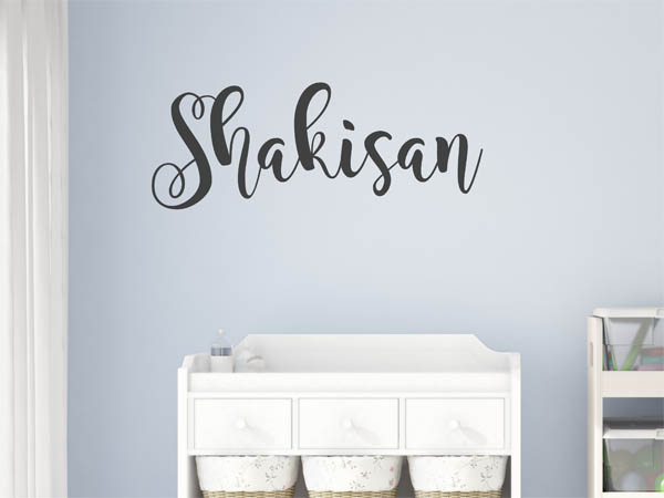 Wandtattoo Shakisan in Handschrift