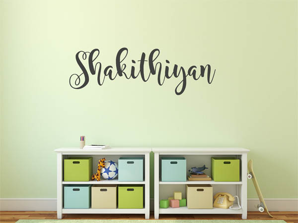 Wandtattoo Shakithiyan in Handschrift