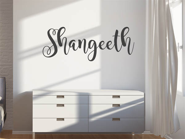 Wandtattoo Shangeeth in Handschrift
