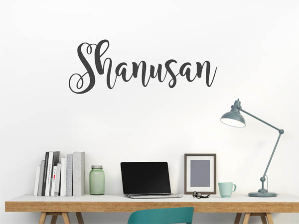 Wandtattoo Shanusan in Handschrift