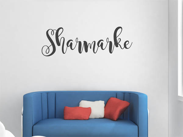 Wandtattoo Sharmarke in Handschrift