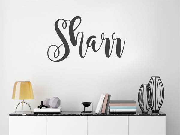 Wandtattoo Sharr in Handschrift