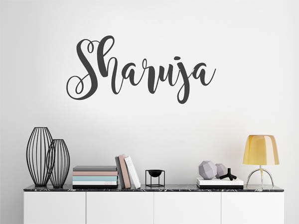 Wandtattoo Sharuja in Handschrift