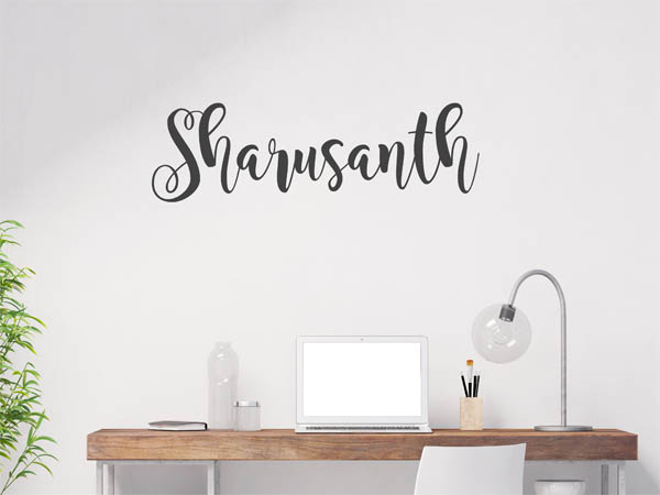Wandtattoo Sharusanth in Handschrift