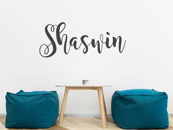 Wandtattoo Shaswin in Handschrift