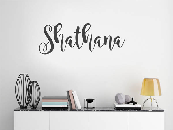 Wandtattoo Shathana in Handschrift