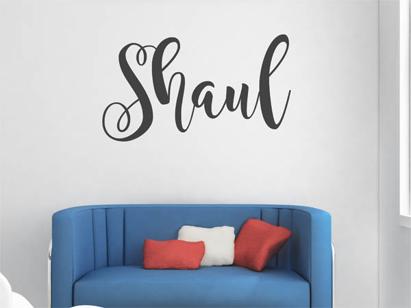 Wandtattoo Shaul in Handschrift