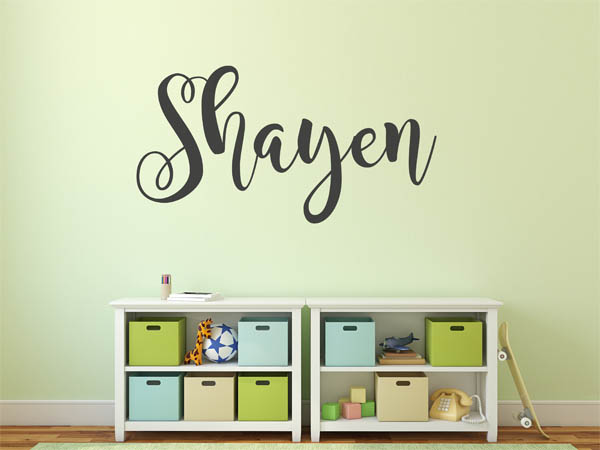 Wandtattoo Shayen in Handschrift