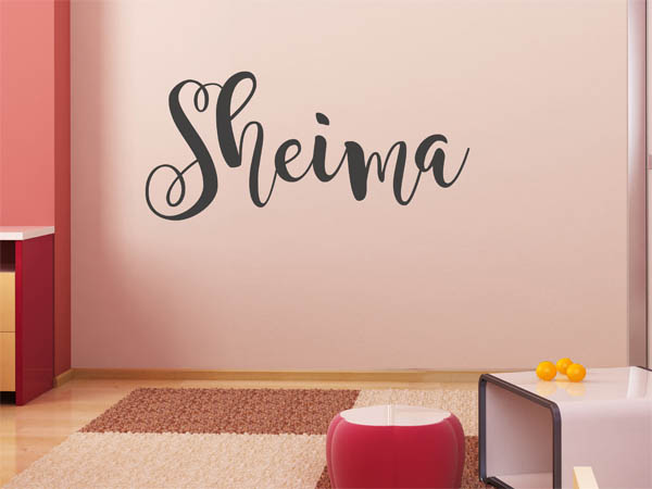 Wandtattoo Sheima in Handschrift