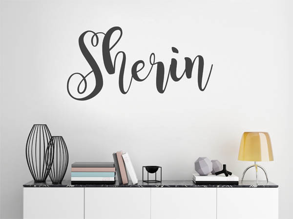 Wandtattoo Sherin in Handschrift