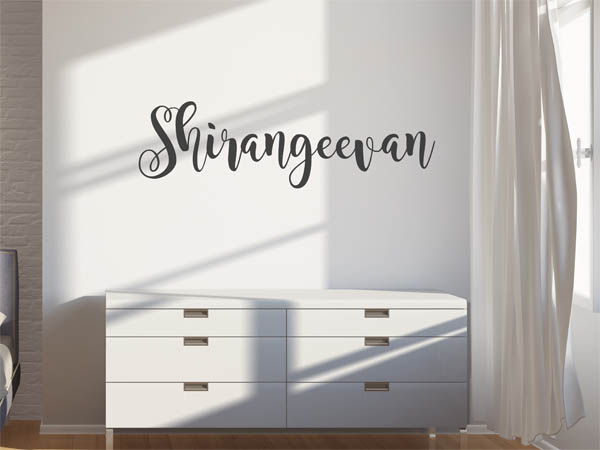 Wandtattoo Shirangeevan in Handschrift
