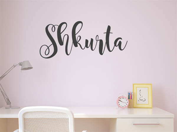 Wandtattoo Shkurta in Handschrift