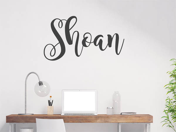 Wandtattoo Shoan in Handschrift