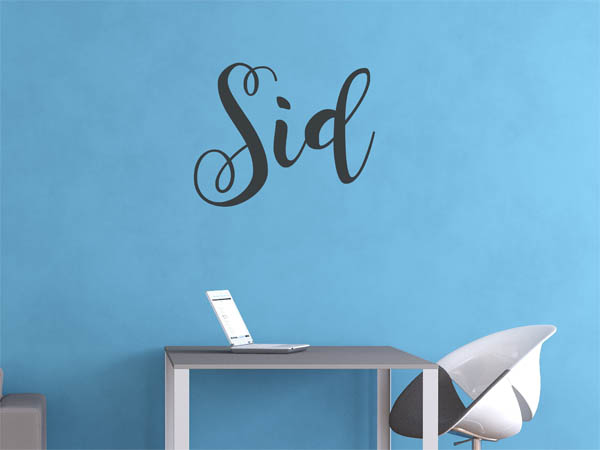Wandtattoo Sid in Handschrift