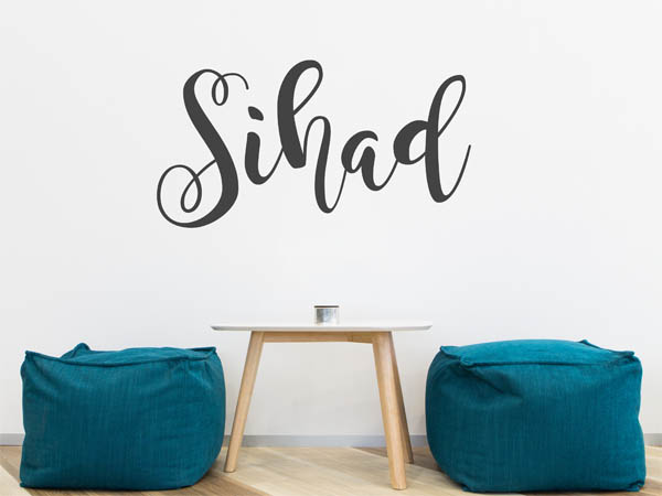 Wandtattoo Sihad in Handschrift