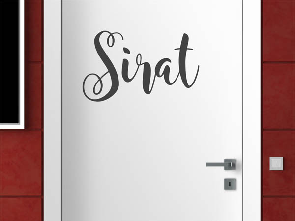 Wandtattoo Sirat in Handschrift