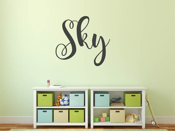 Wandtattoo Sky in Handschrift