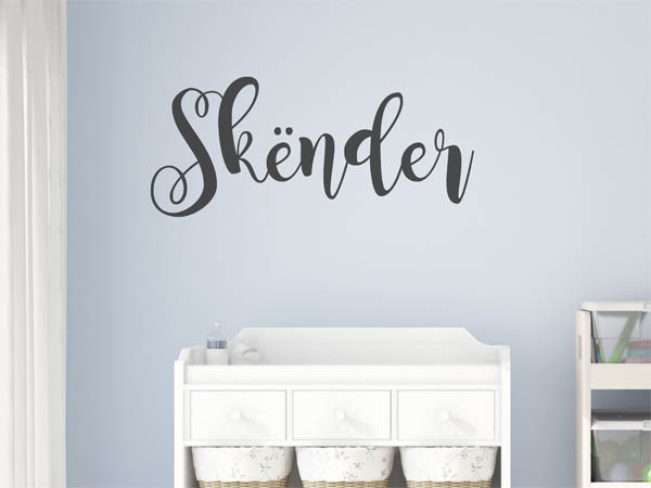Wandtattoo Skënder in Handschrift