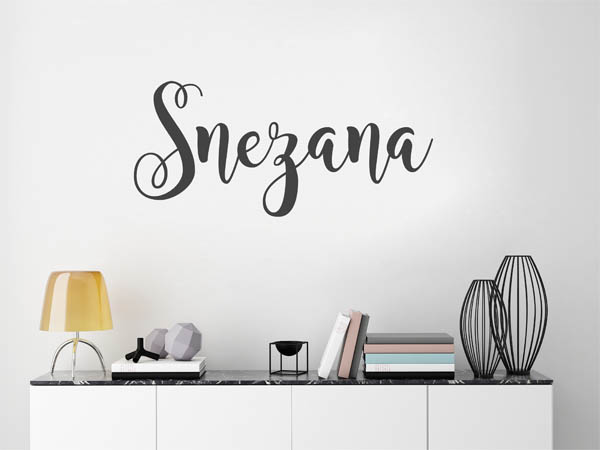 Wandtattoo Snezana in Handschrift