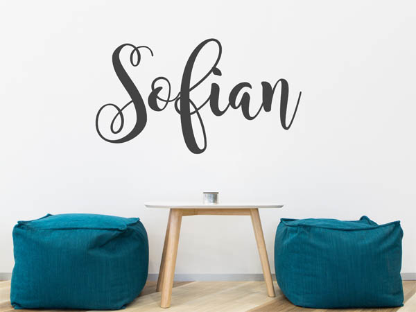 Wandtattoo Sofian in Handschrift