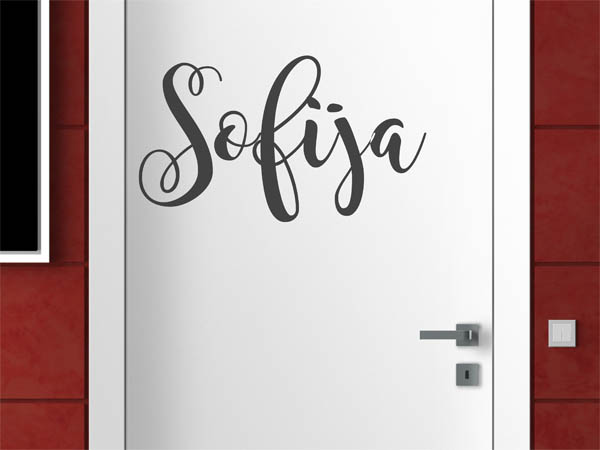 Wandtattoo Sofija in Handschrift