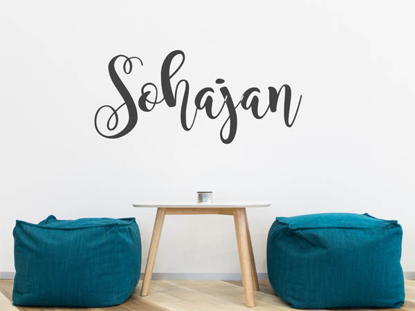 Wandtattoo Sohajan in Handschrift