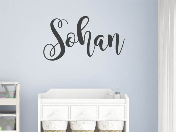 Wandtattoo Sohan in Handschrift
