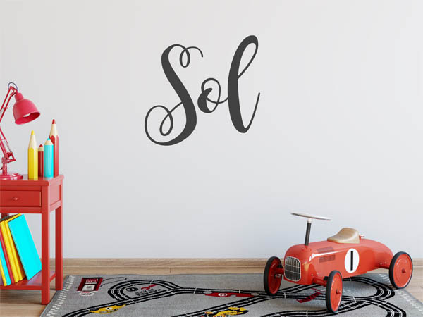 Wandtattoo Sol in Handschrift