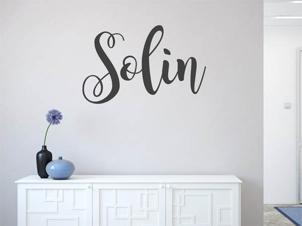 Wandtattoo Solin in Handschrift