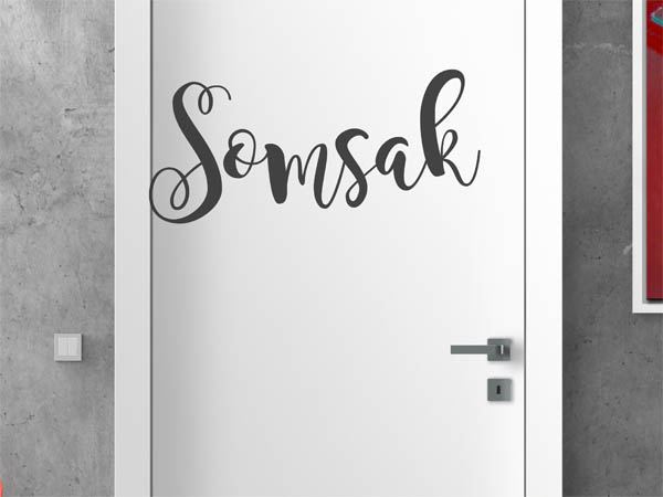 Wandtattoo Somsak in Handschrift