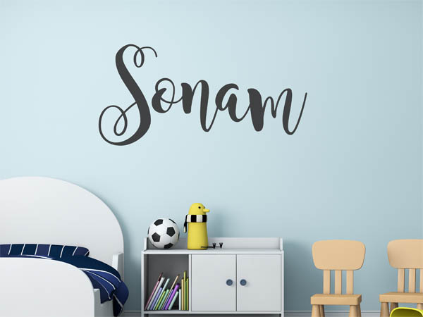 Wandtattoo Sonam in Handschrift