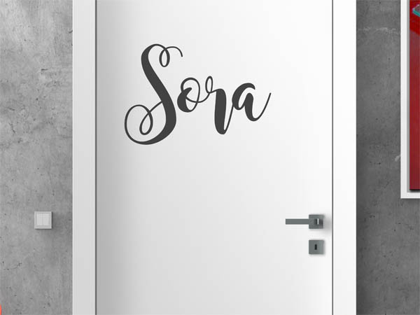 Wandtattoo Sora in Handschrift