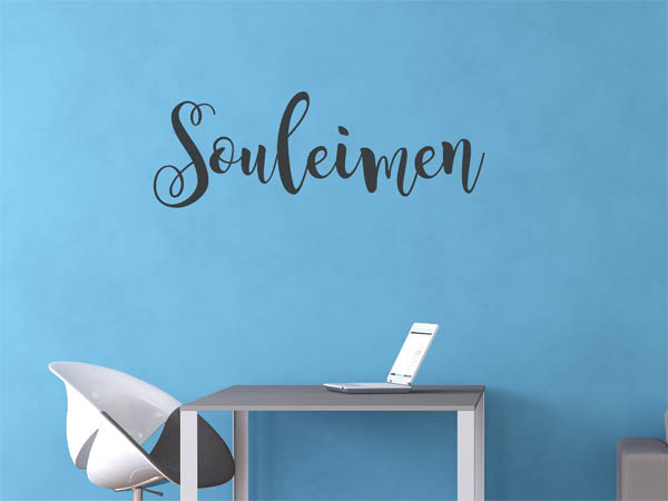 Wandtattoo Souleimen in Handschrift