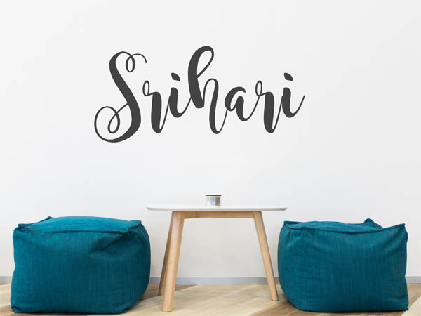Wandtattoo Srihari in Handschrift