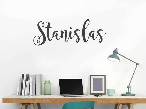 Wandtattoo Stanislas in Handschrift