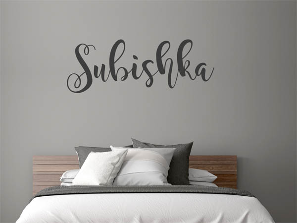 Wandtattoo Subishka in Handschrift