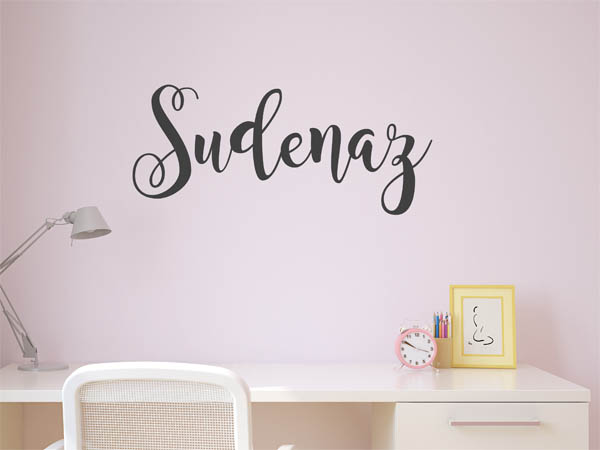 Wandtattoo Sudenaz in Handschrift