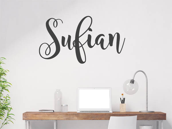Wandtattoo Sufian in Handschrift