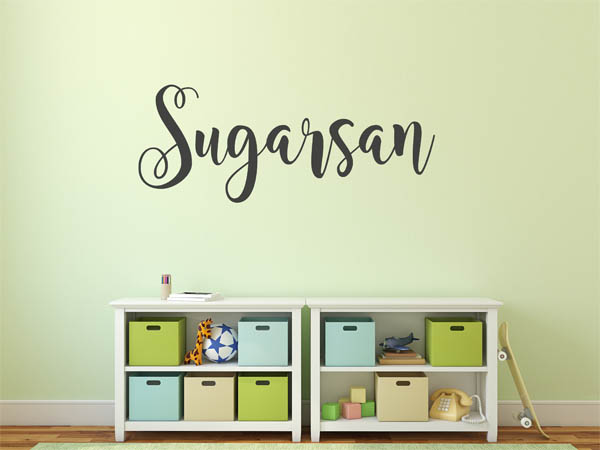 Wandtattoo Sugarsan in Handschrift